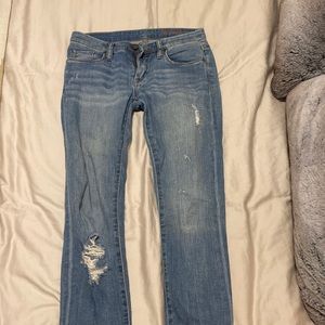 Blank straight leg ripped jeans